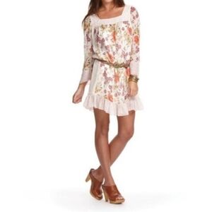 Jovovich Hawk for Target Floral Mini Dress Women's L Multicolor Cottagecore